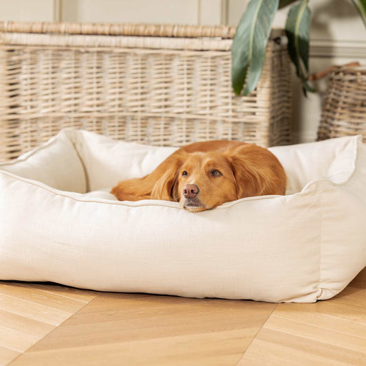 Box Bed For Dogs in Savanna Bone by Lords & Labradors