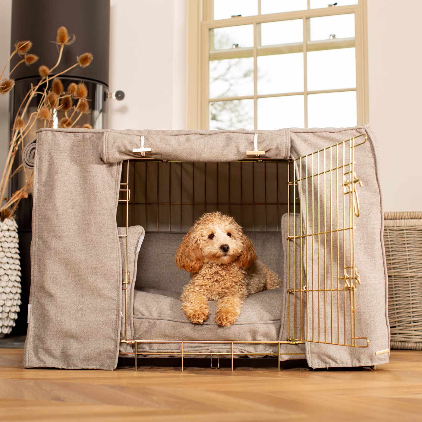 Dog Crate Set In Inchmurrin Ground by Lords & Labradors