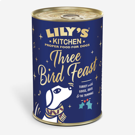 Lily's Kitchen Christmas Three Bird Feast for Dogs 400g