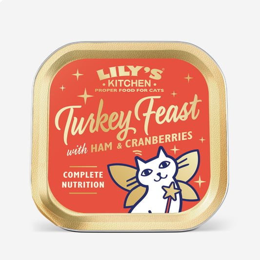 Lily's Kitchen Christmas Turkey & Ham Pate Feast For Cats 85g