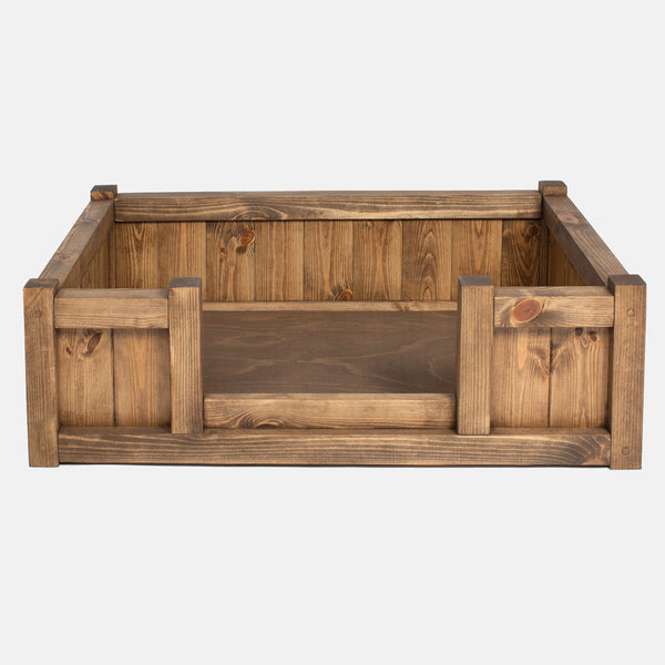 Wooden Rustic Raised Bed Lords Labradors Dog Bed