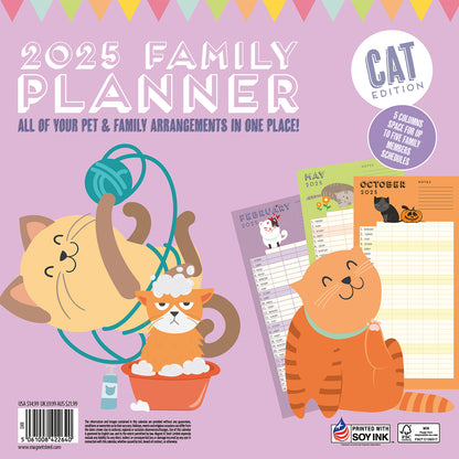 Monthly Cat Planner Calendar 2025