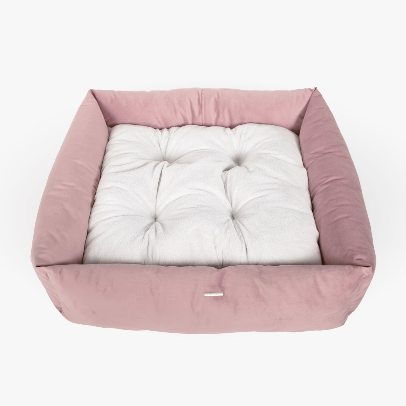 Box Bed For Dogs In Blossom Velvet By Lords & Labradors