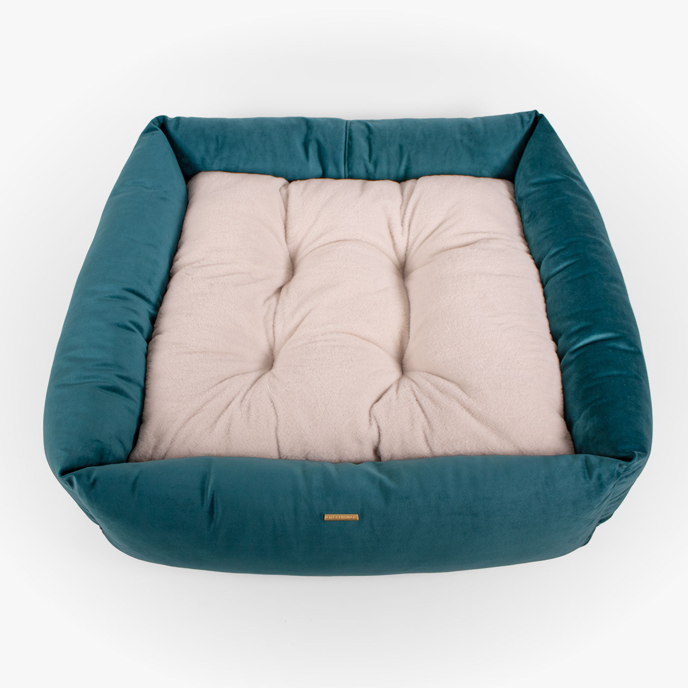 Box Bed For Dogs In Marine Velvet By Lords & Labradors