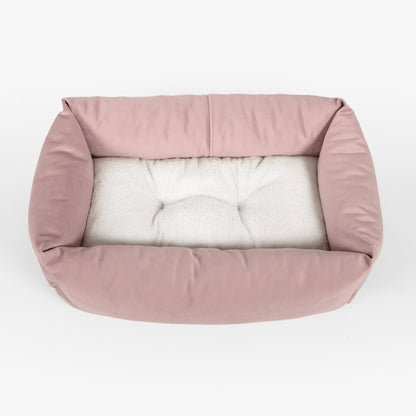 Cosy & Calming Puppy Crate Bed With Removable Covers In Blossom Velvet by Lords & Labradors