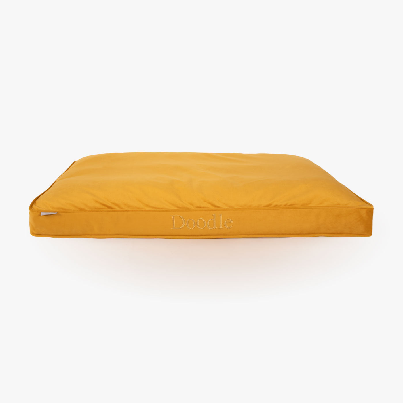 Dog Cushion in Saffron Velvet by Lords & Labradors