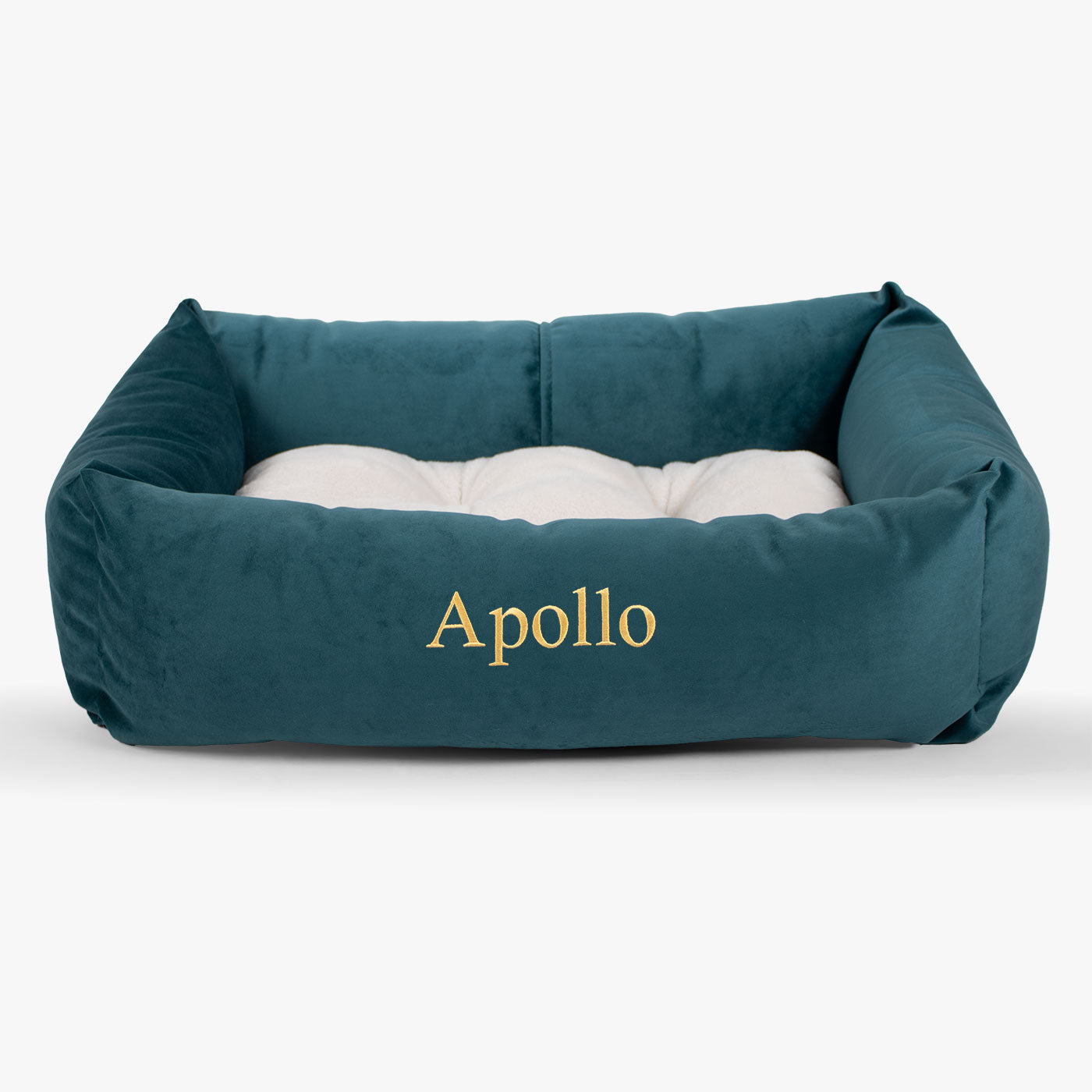 Cosy & Calming Puppy Crate Bed With Removable Covers In Marine Velvet by Lords & Labradors