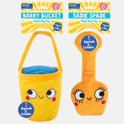 Plush Bucket/Spade Dog Toy