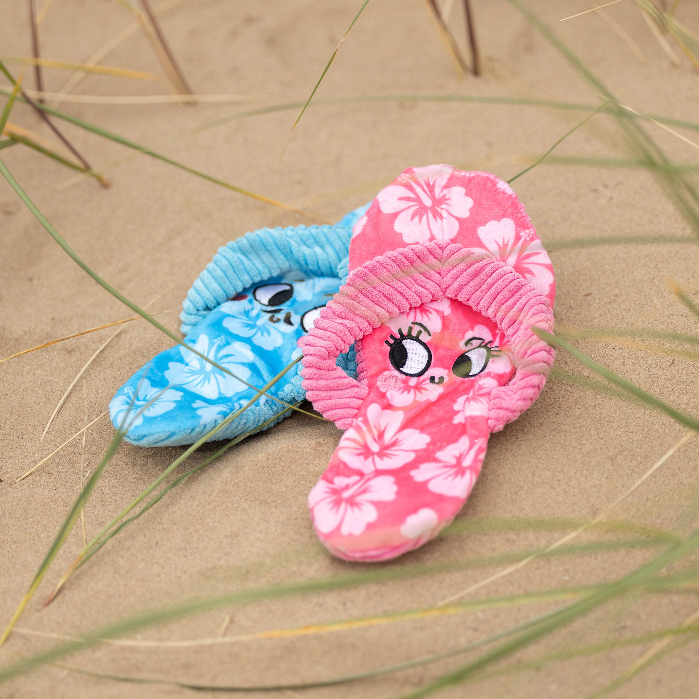 Summer Plush Flip Flops Dog Toy