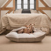 Sleepy Burrows Bed With Removable Cover in Mink Bouclé by Lords & Labradors