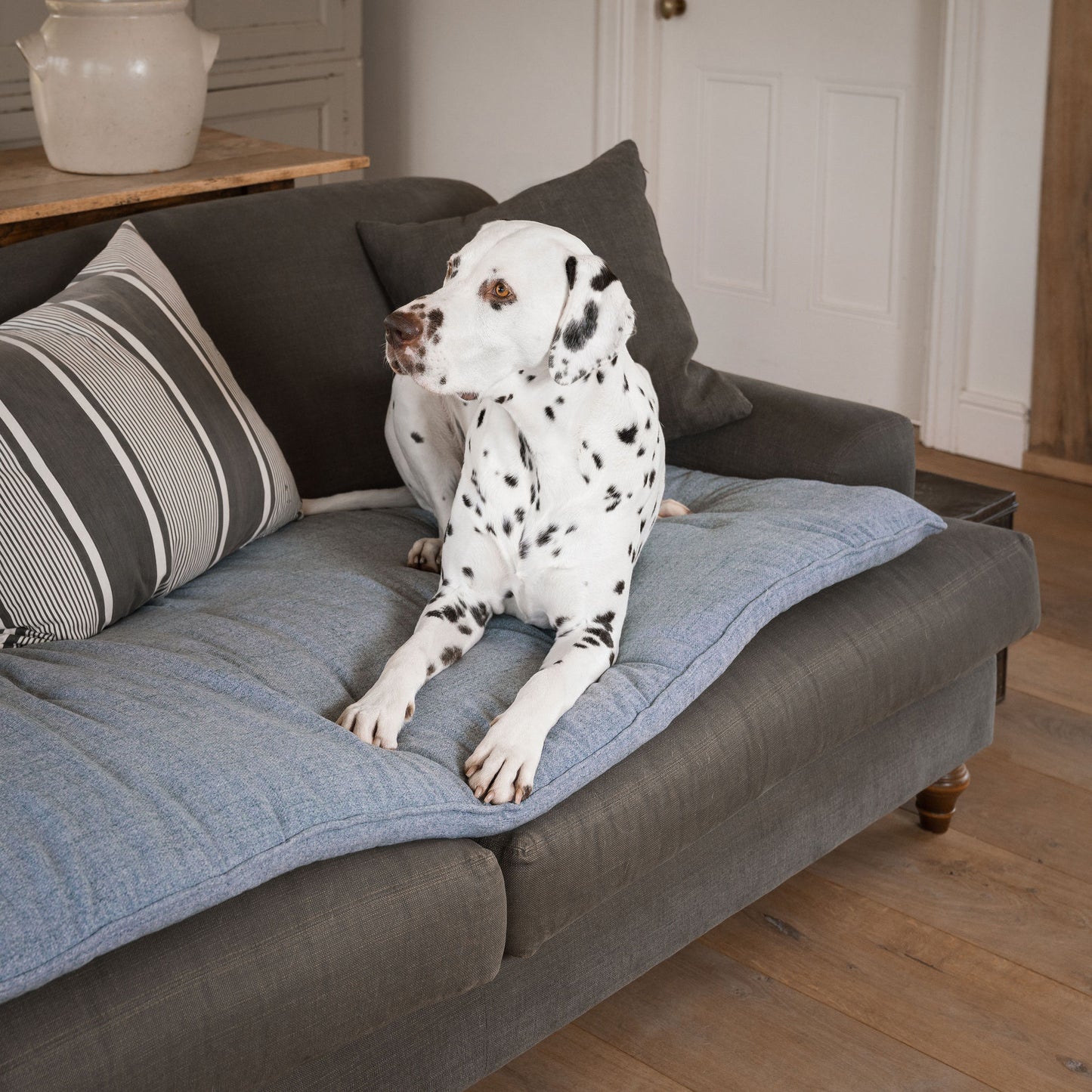 Sofa Topper in Inchmurrin Iceberg by Lords & Labradors