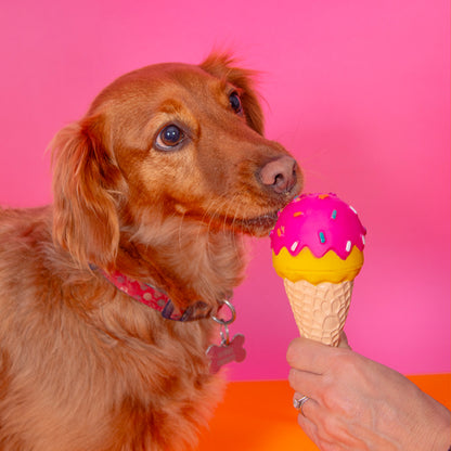 Squeaky Vinyl Ice Cream/Lolly Dog Toy