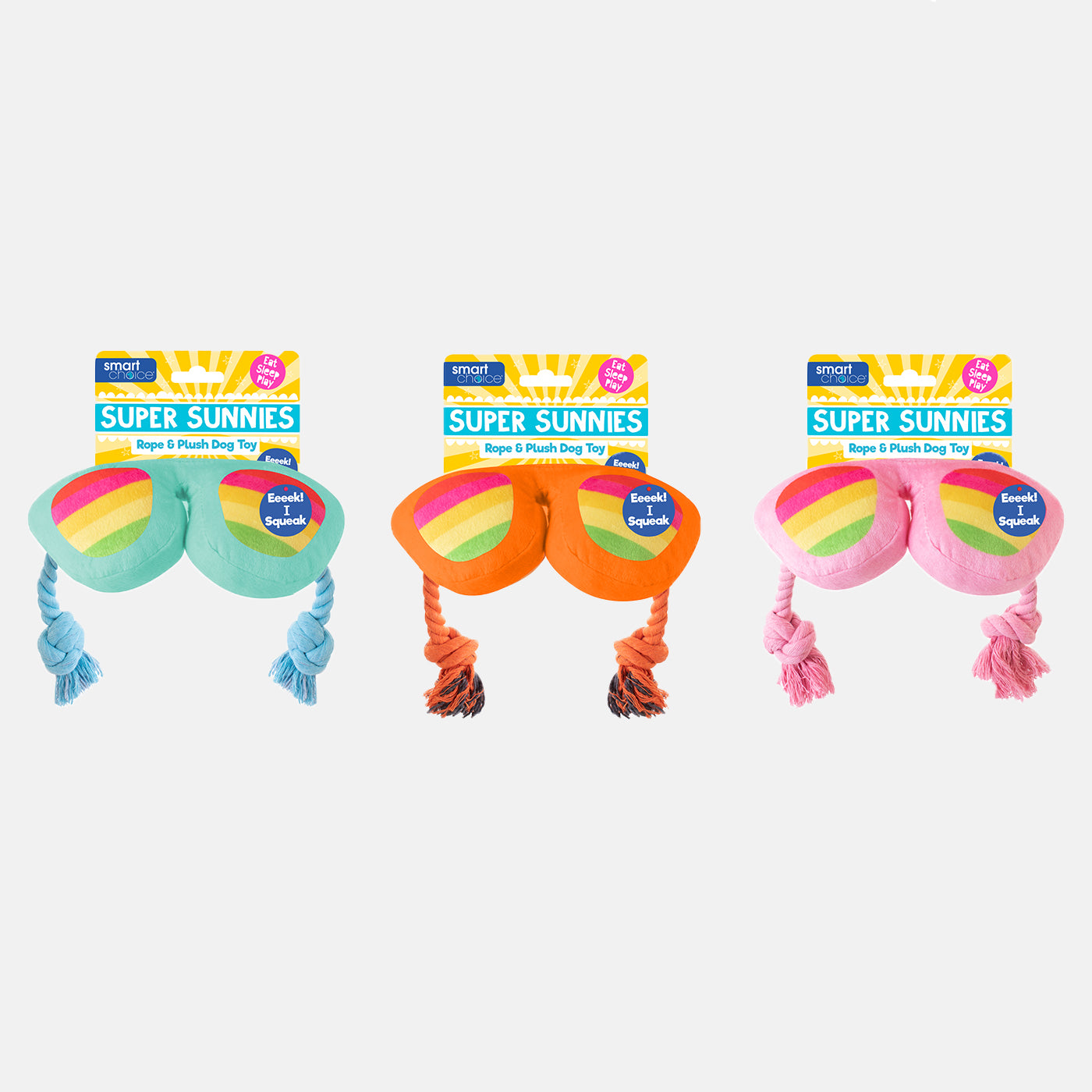 Summer Sunglasses Plush Dog Toy