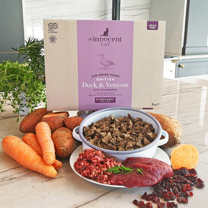 The Innocent Cat British Duck & Venison Complete Air Dried Cat Food