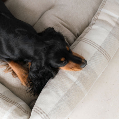 Box Bed For Dogs in Balmoral Tweed by Lords & Labradors