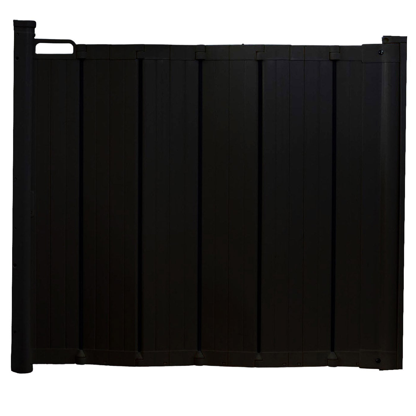 DogSpace Marley Retractable Pet Gate Black