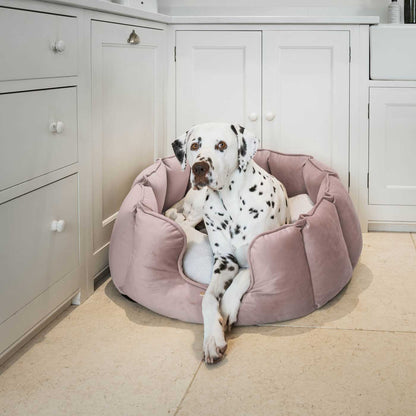 High Wall Bed With Removable Covers in Blossom Velvet by Lords & Labradors