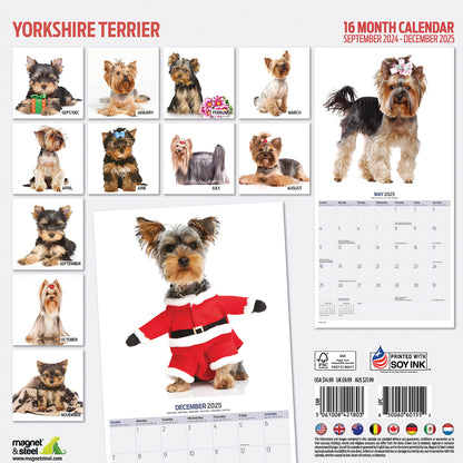 Yorkshire Terrier Modern Calendar 2025