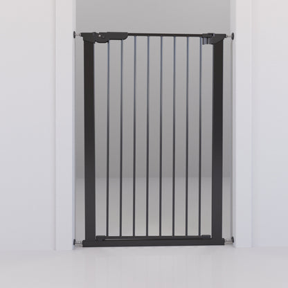 DogSpace Bonnie Extra Tall 105cm Pressure Fitted Pet Gate Black