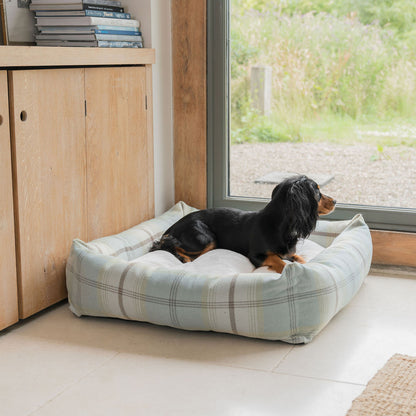 Box Bed For Dogs in Balmoral Tweed by Lords & Labradors