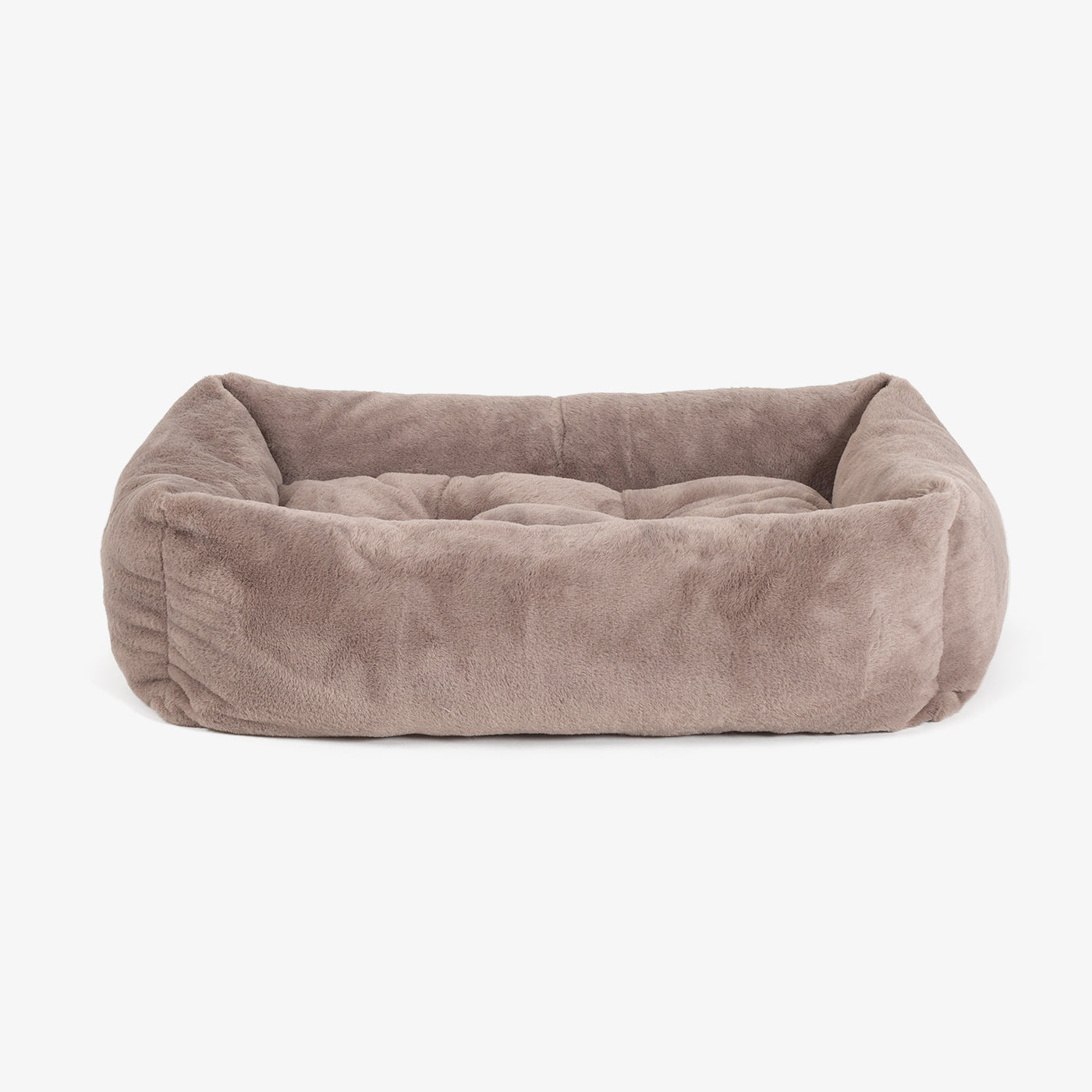 Cosy & Calming Puppy Crate Bed in Calming Anti-Anxiety Fawn Faux Fur by Lords & Labradors