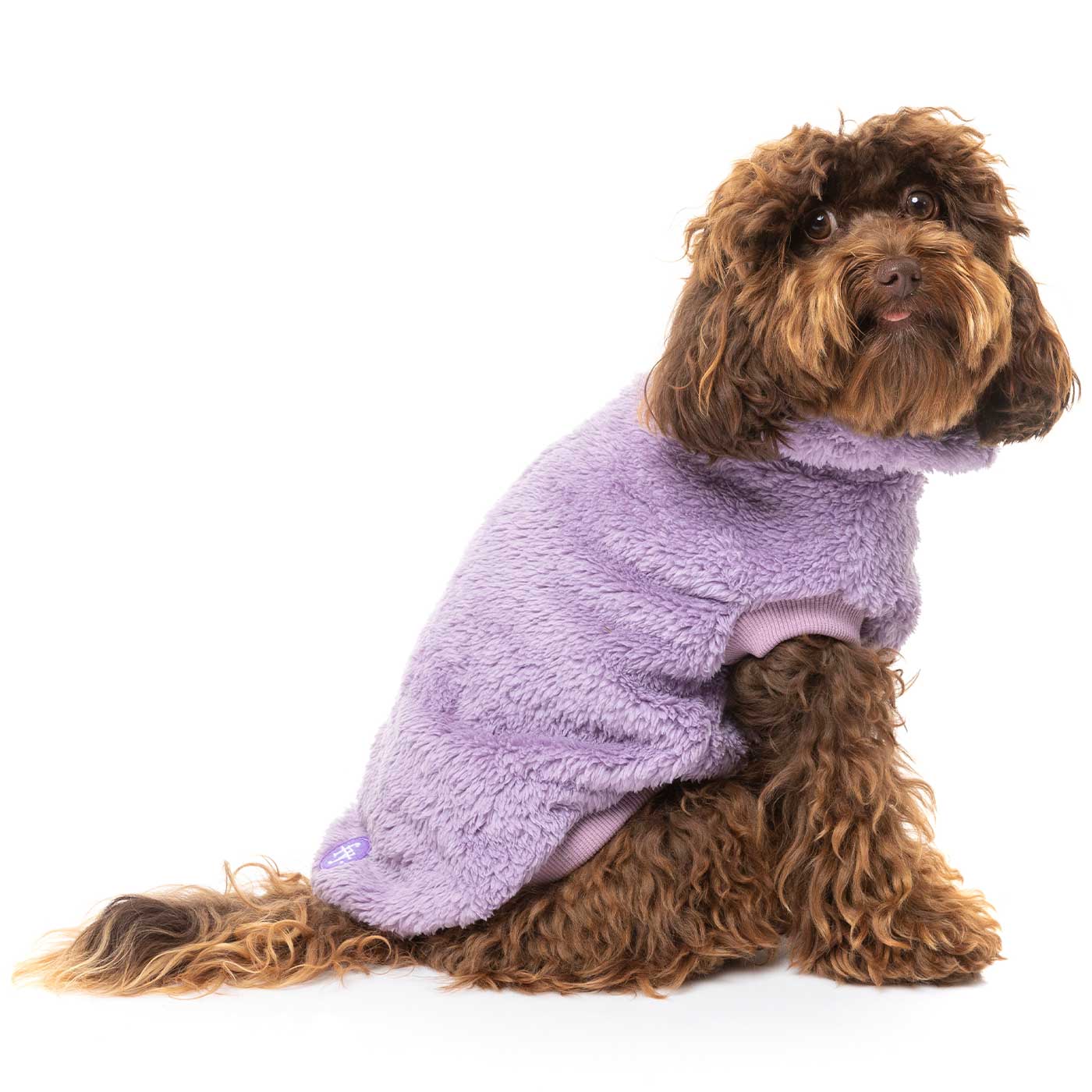 [colour:lilac]  Discover FuzzYard Turtle Teddy Sweater, available in five colours and six sizes. Now available at Lords and Labradors