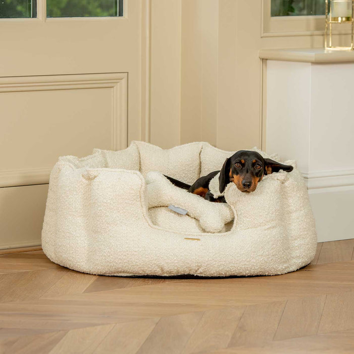 Round high 2025 sided dog beds