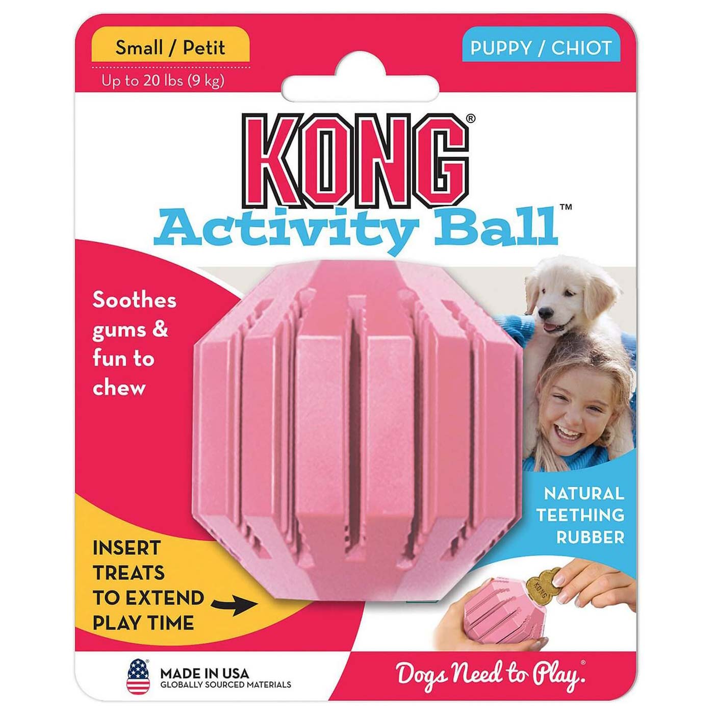 Pink best sale kong ball