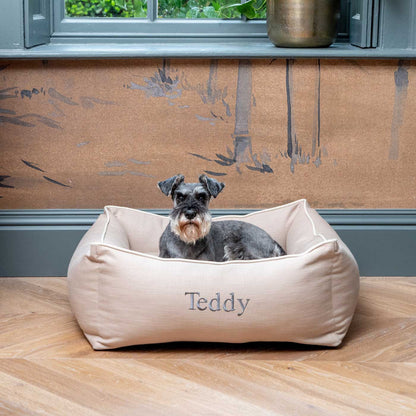 Box Bed With Removable Covers in Savanna Oatmeal by Lords & Labradors