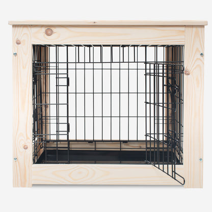 Wooden Salcombe Crate Surround With Black Crate by Lords & Labradors