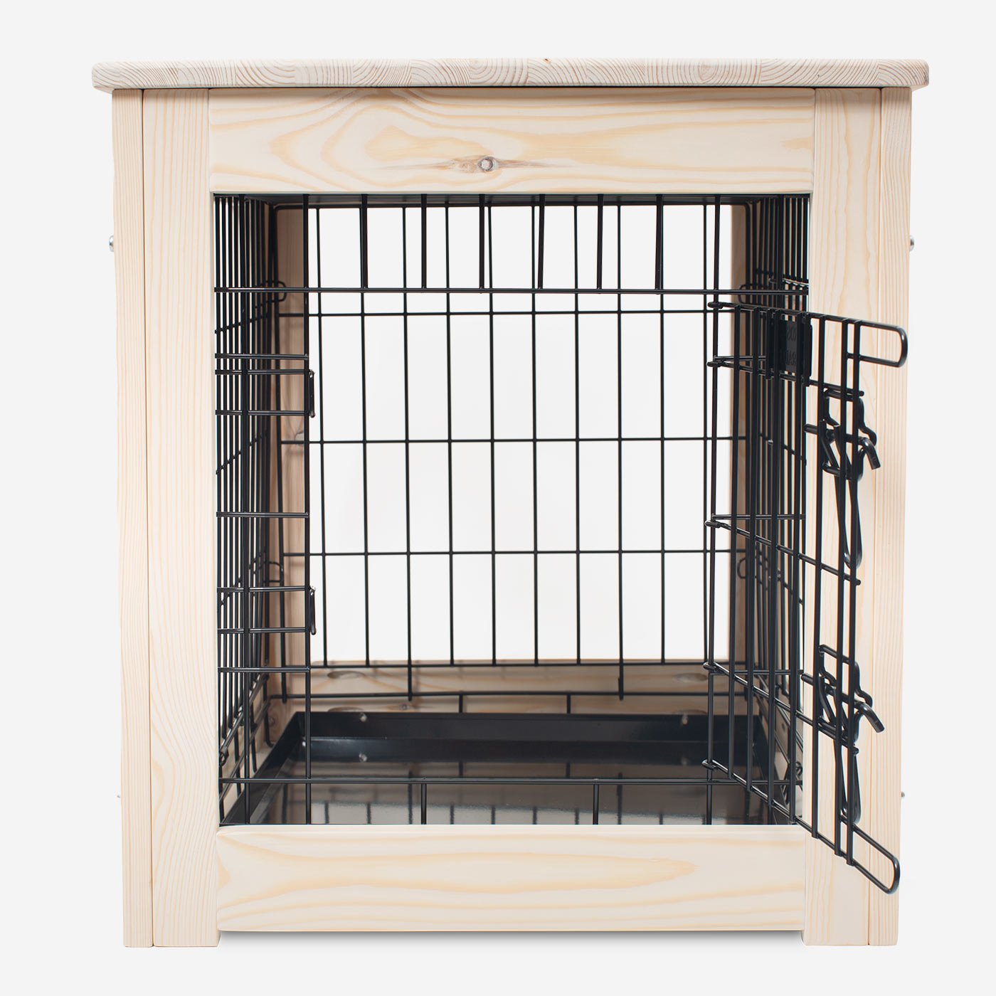 Wooden Salcombe Crate Surround With Black Crate by Lords & Labradors