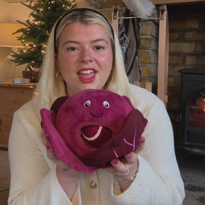 House of Paws Red Cabbage Christmas Toy