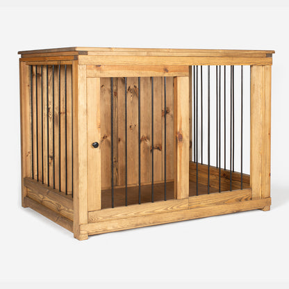 Wooden Sliding Door Broadsand Dog Crate by Lords & Labradors