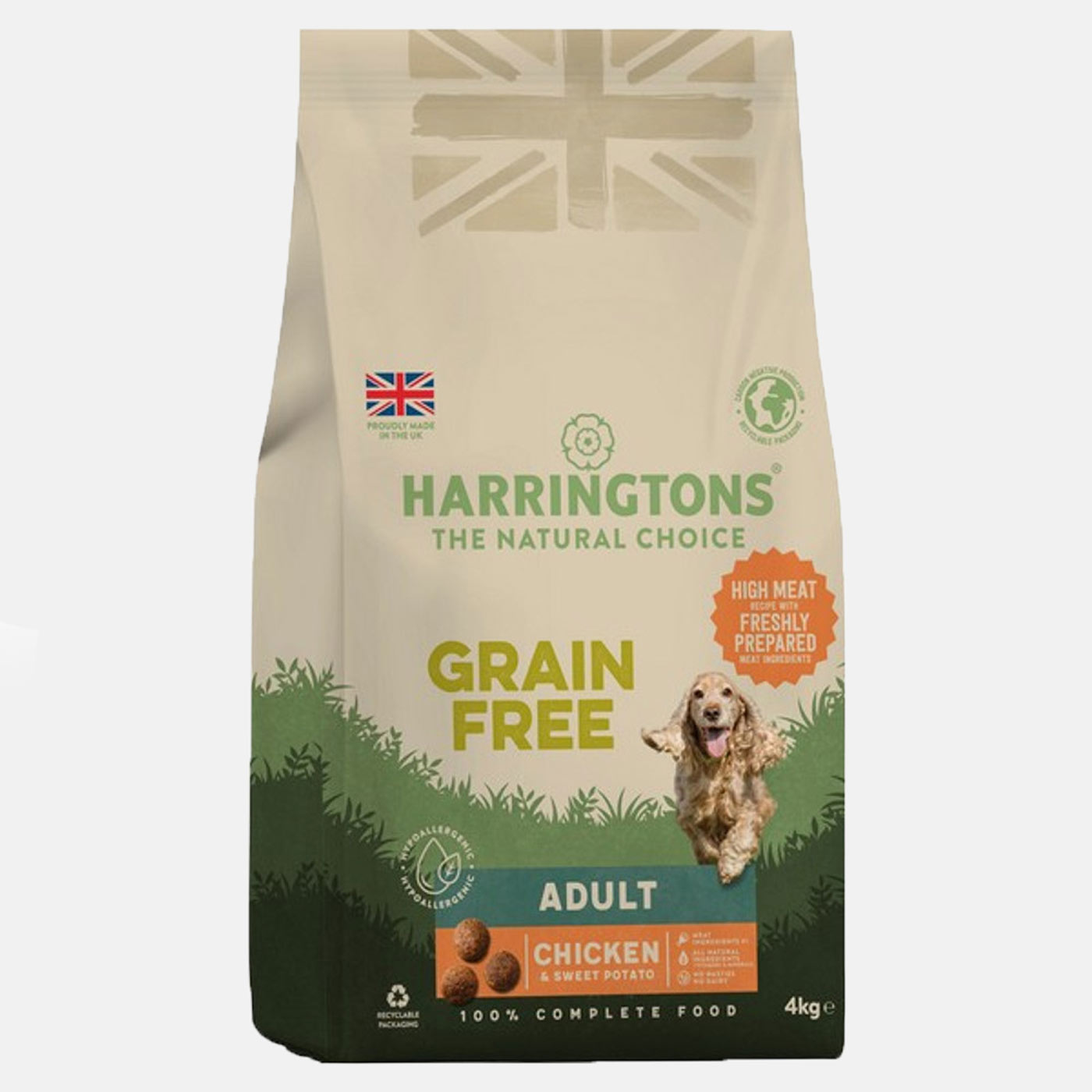 Harringtons Adult Grain Free Dry Dog Food with Chicken & Sweet Potato