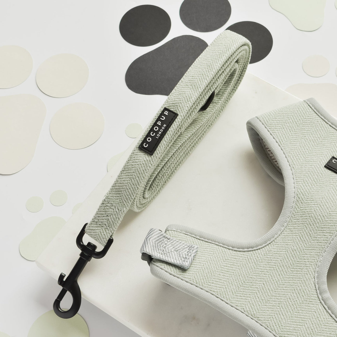 Sage Tweed Adjustable Dog Harness | Cocopup | Lords and Labradors ...