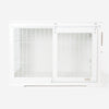 Wooden Sliding Door Dog Crate in White by Lords & Labradors