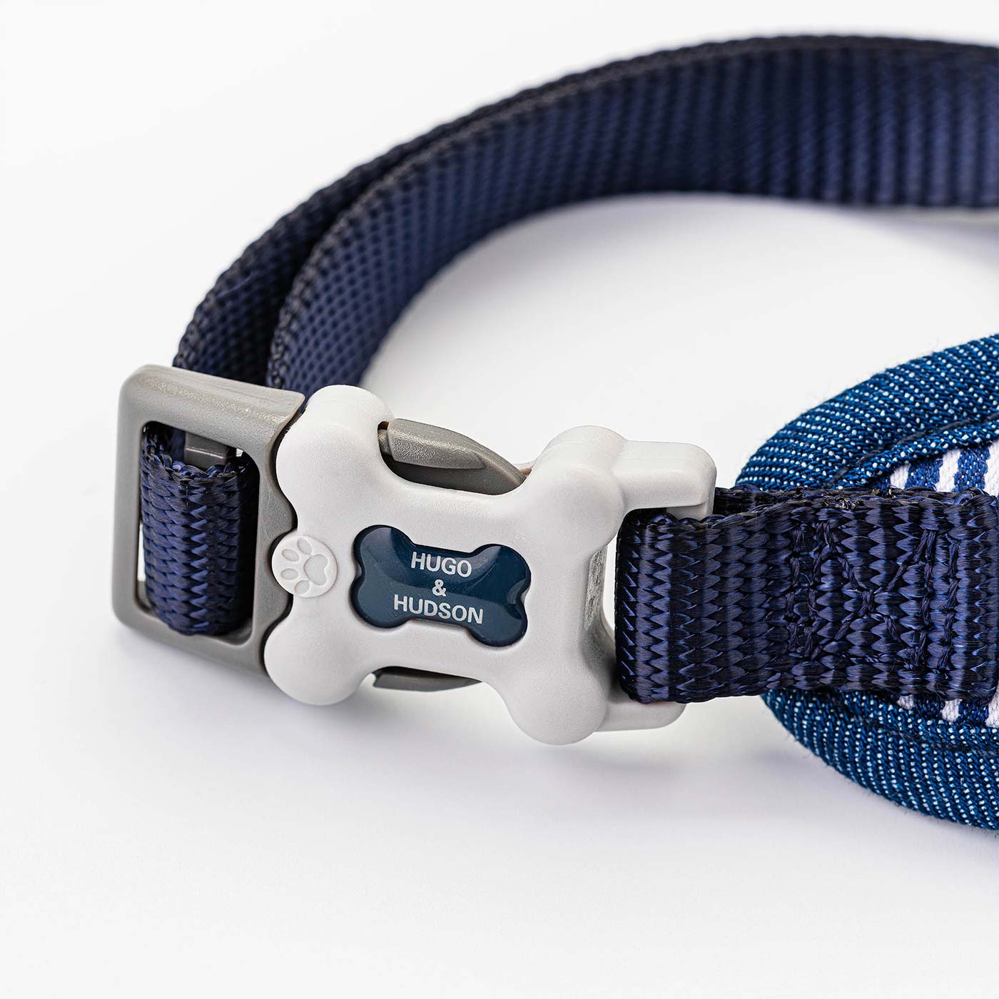 Hugo & Hudson Navy Stripe Dog Harness