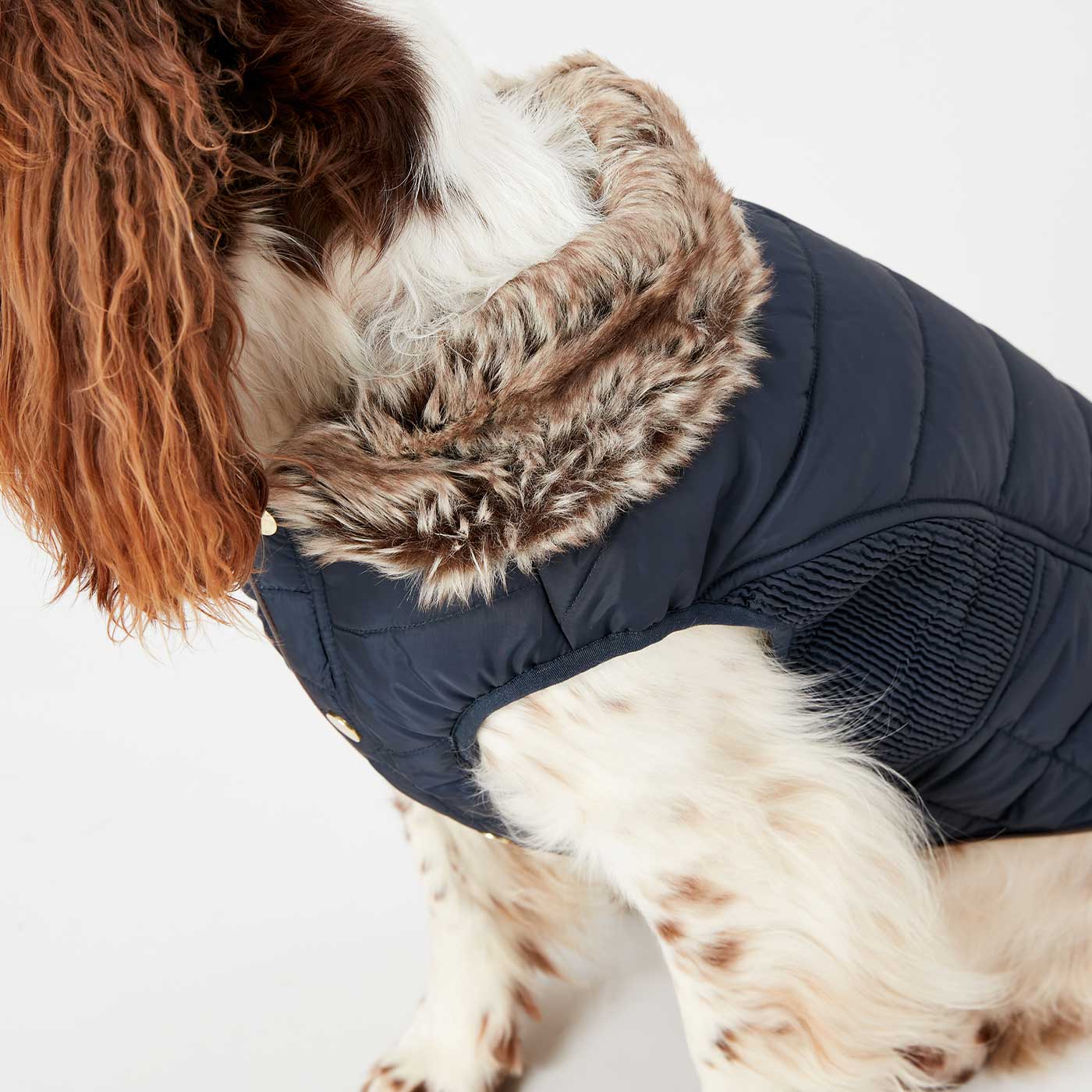 Dog coat best sale with fur hood