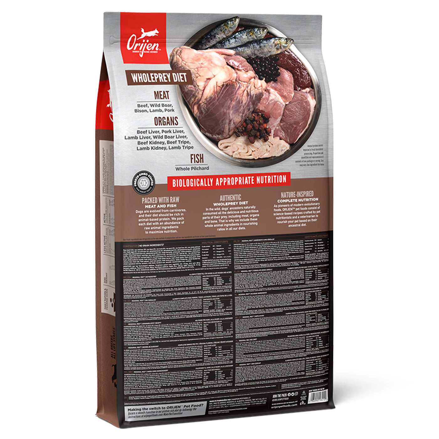 Orijen red 2024 meat dog food