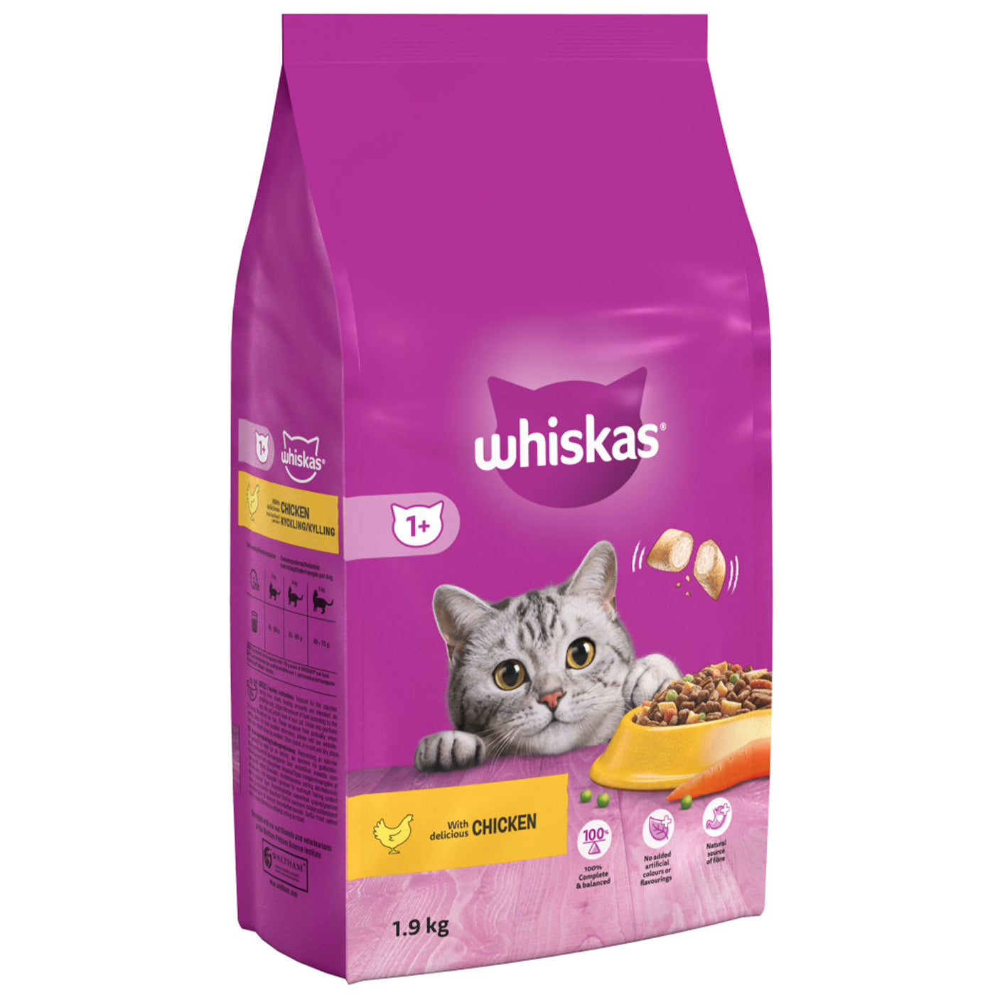 Whiskas 1+ Cat Complete Dry Food with Chicken