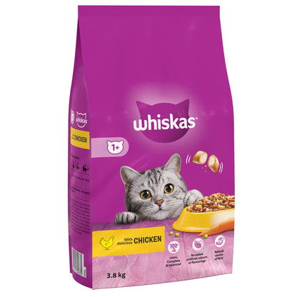 Whiskas 1+ Cat Complete Dry Food with Chicken