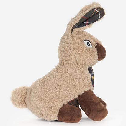 Discover Barbour Rabbit Dog Toy which features a squeak. available at Lords and Labradors