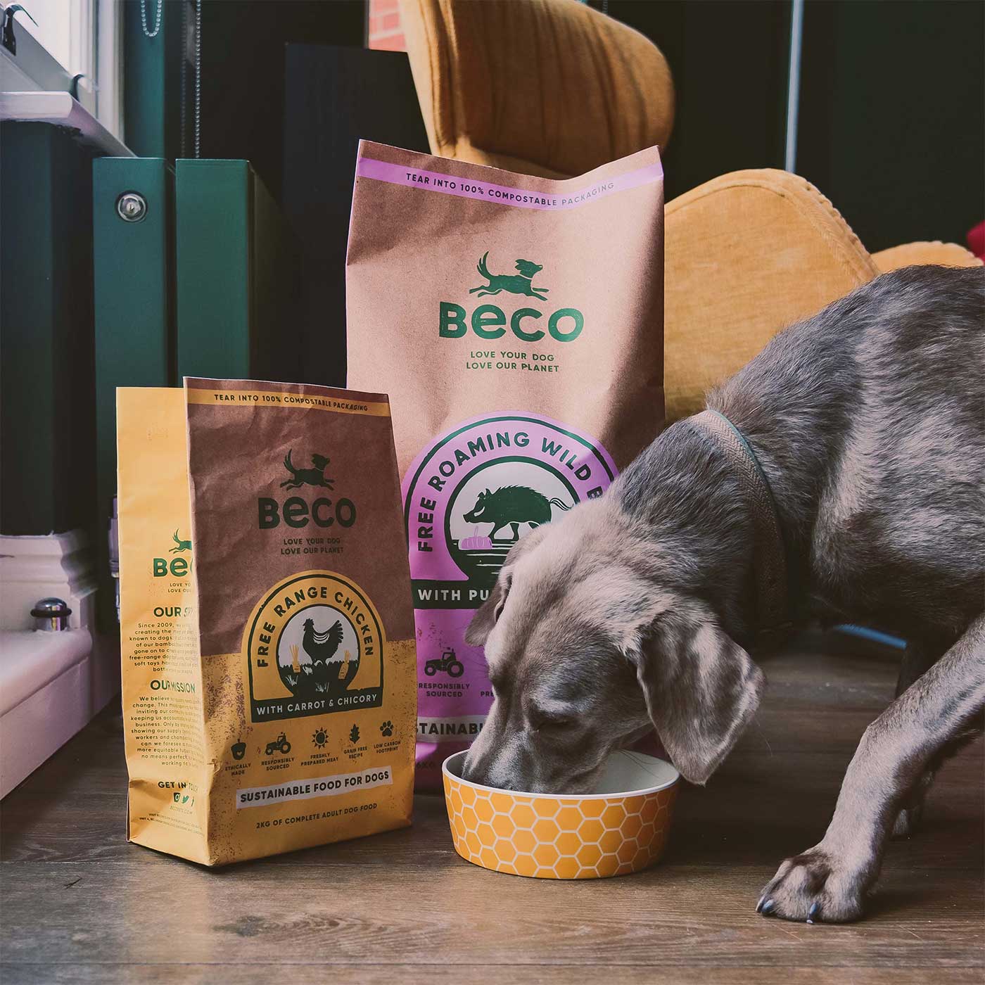 Beco Free Range Chicken With Carrot Chicory Dog Food