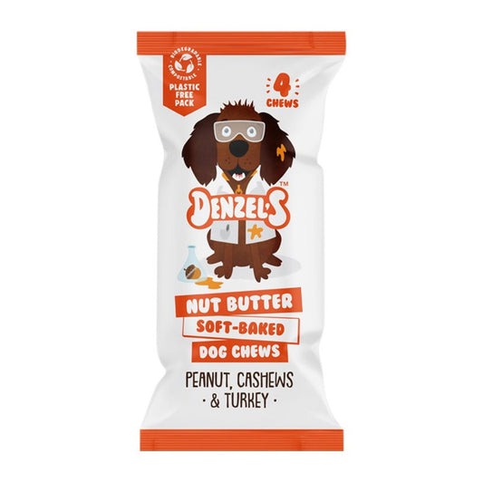 Denzel's Nut Butter Soft Chews For Dogs - 4 pack