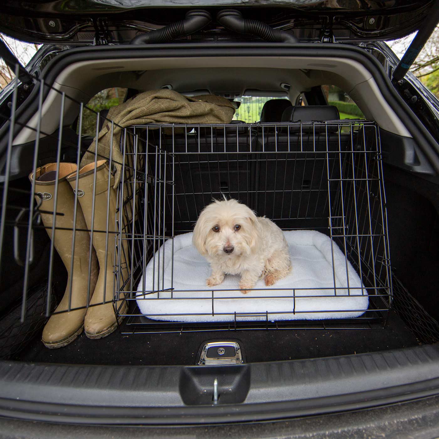 Car in a outlet crate