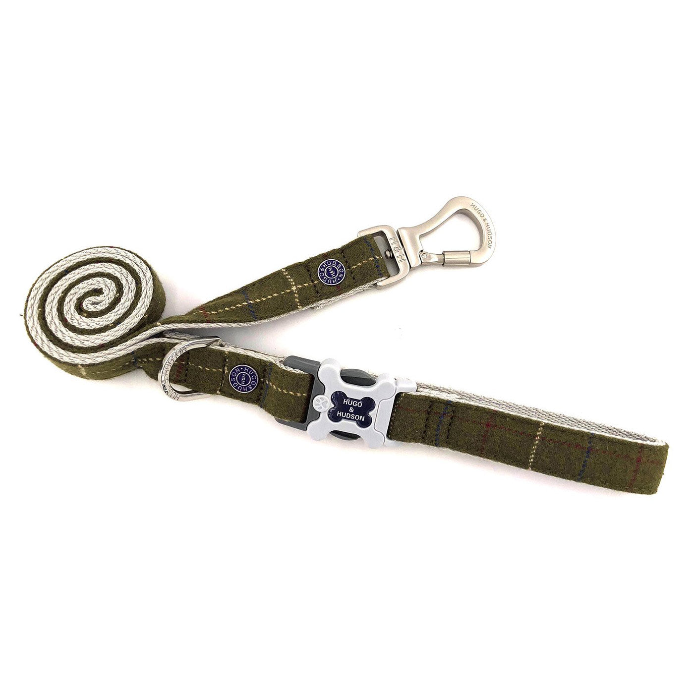 Hugo & Hudson Dark Green Check Lead