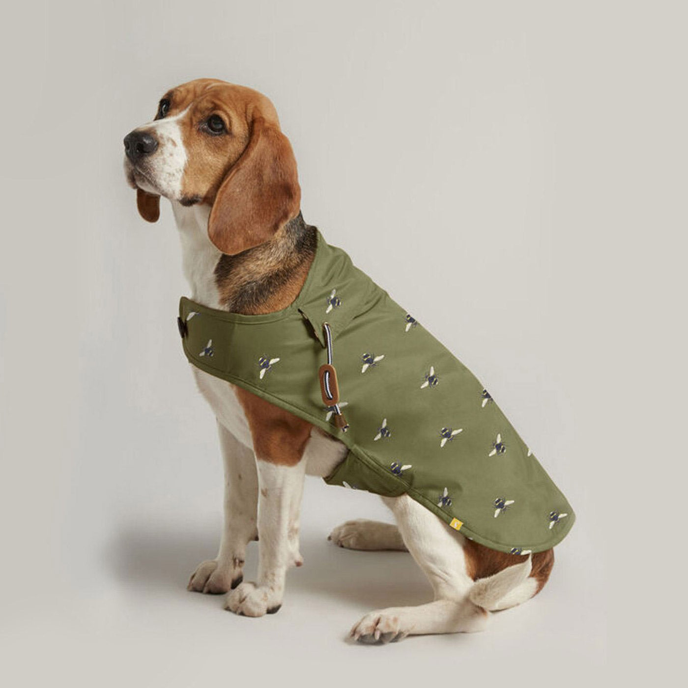 Joules Water Resistant Olive Bee Print Raincoat