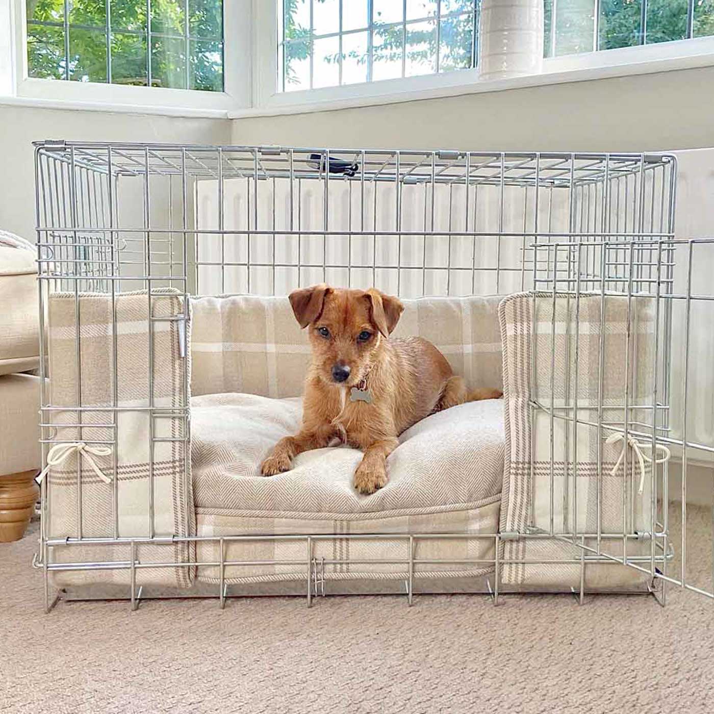 Dog crate bed with hot sale bumpers