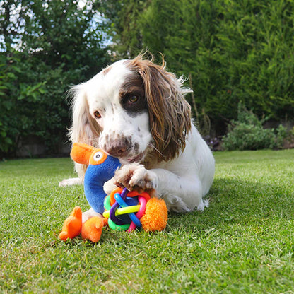 Rosewood Tough Multi Texture Flamingo Dog Toy