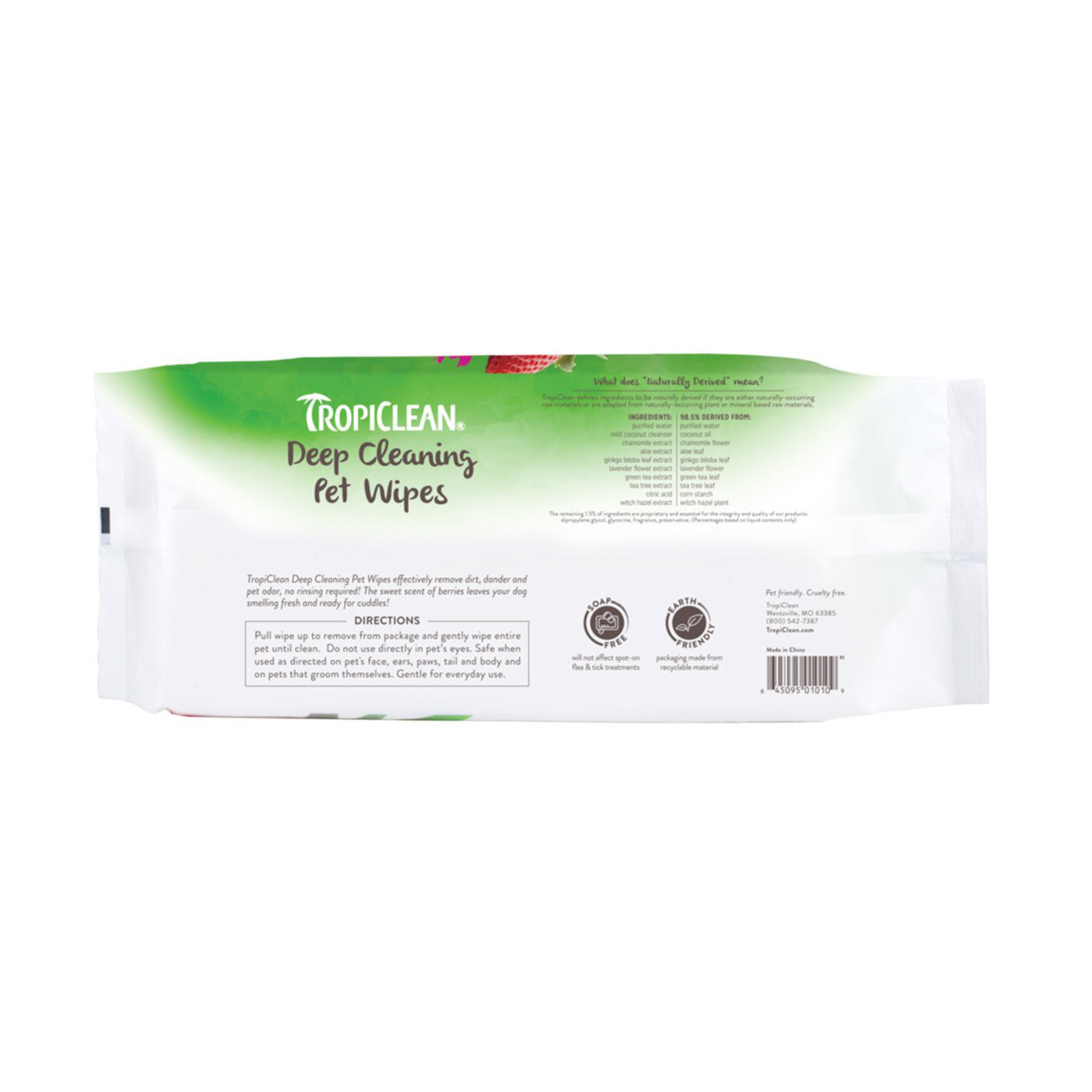 Tropiclean deodorizing hot sale pet wipes